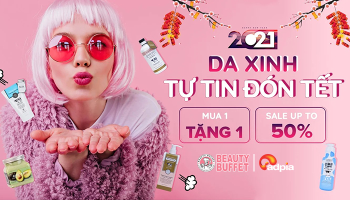 [BEAUTY BUFFET] RINH NGAY ƯU ĐÃI HOT MUA 1 TẶNG 1 CHO DA XINH TỰ TIN ĐÓN TẾT