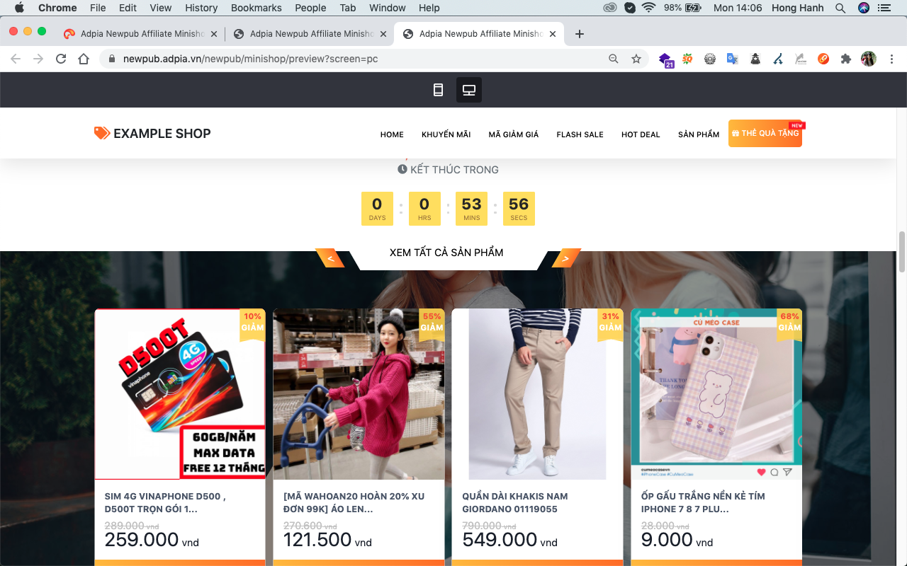 C&aacute;ch 2: X&acirc;y dựng website chia sẻ về m&atilde; giảm gi&aacute; tr&ecirc;n lazada