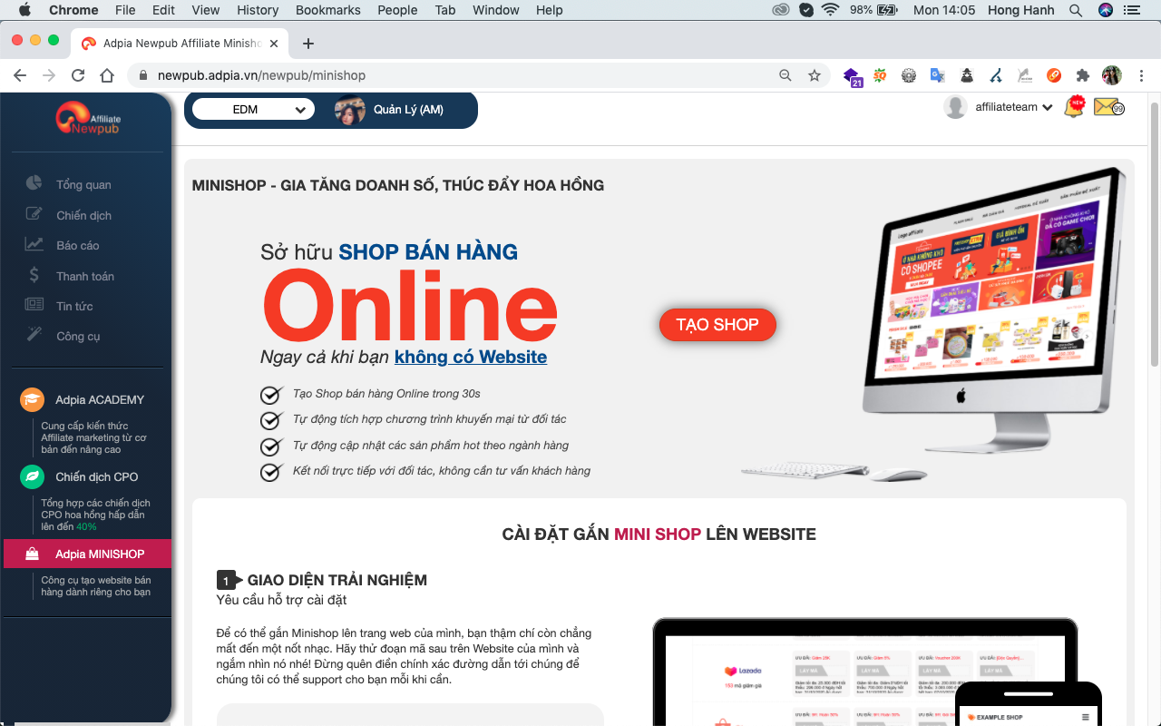 C&aacute;ch 2: X&acirc;y dựng website chia sẻ về m&atilde; giảm gi&aacute; tr&ecirc;n lazada