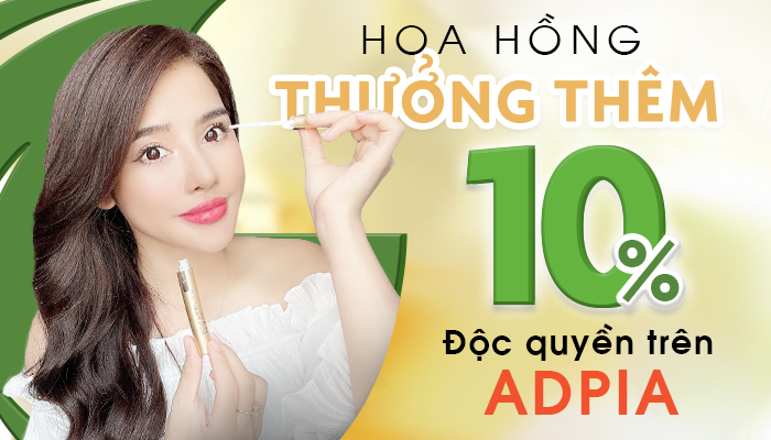 [G.COSMETICS] BONUS HOA HỒNG 10% CHỈ CÓ TRÊN ADPIA + HOÀN TIỀN 10% KHI MUA HÀNG