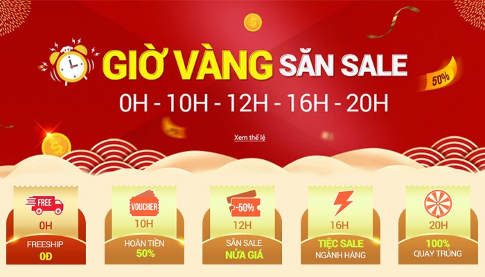 [SENDO] GIỜ VÀNG SĂN SALE TỪ NGÀY 18/01