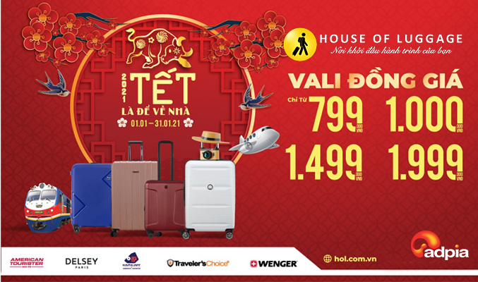 [HOLVN] TẾT LÀ ĐỂ VỀ NHÀ - SẮM NGAY VALI VỀ ĐÓN TẾT CÙNG GIA ĐÌNH