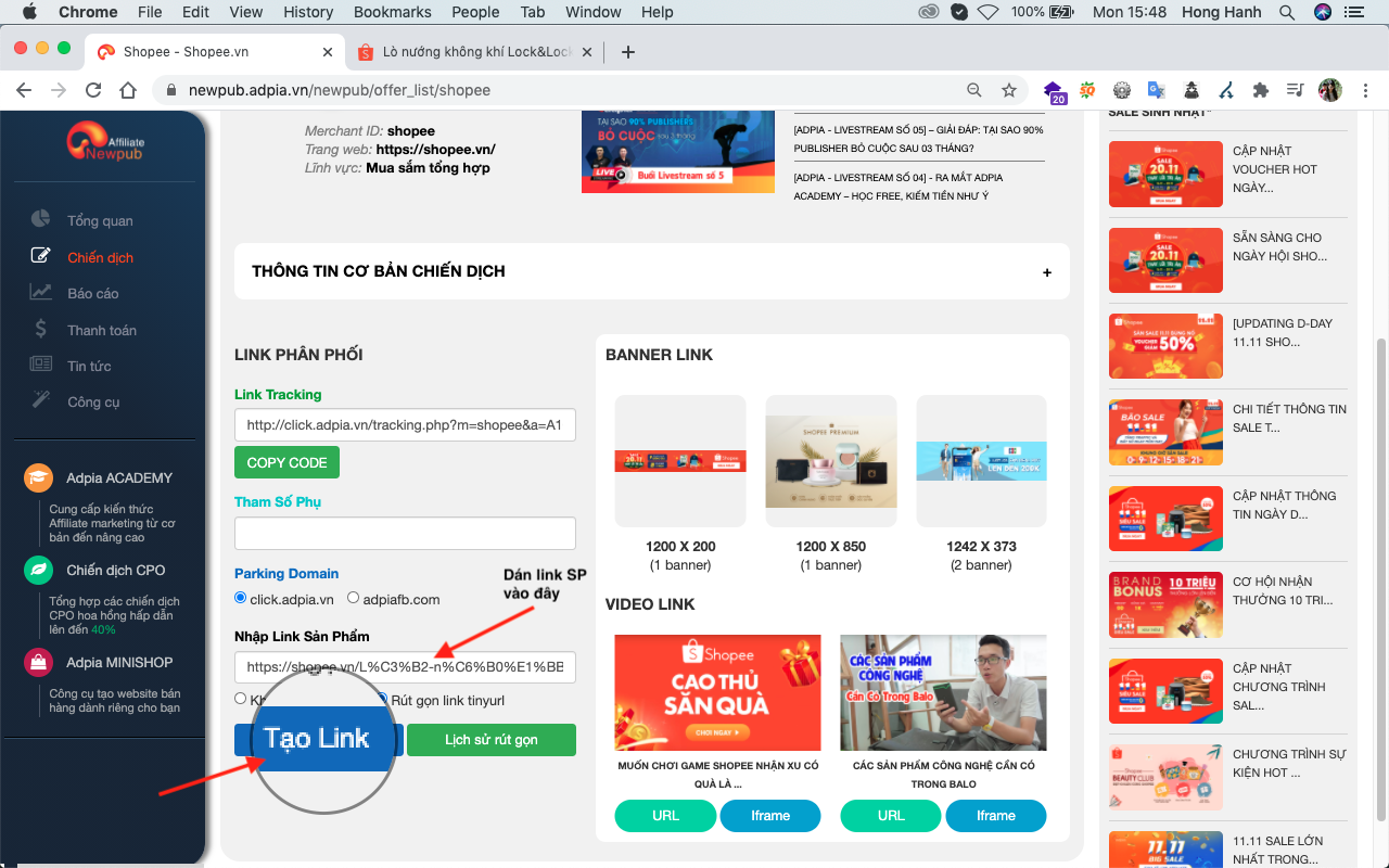 đăng k&yacute; affiliate marketing
