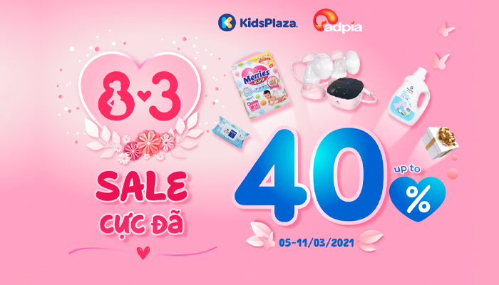 [KIDSPLAZA] MÙNG 8.3 SALE CỰC ĐÃ - 10.000+ SẢN PHẨM SALE UPTO 40%