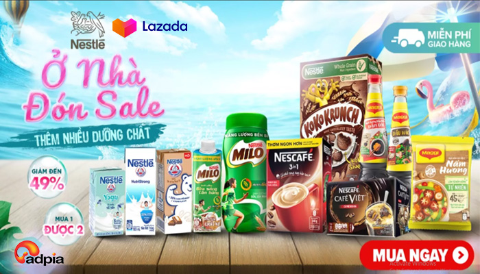 [LAZADA] NESTLÉ SIÊU SALE GIỮA NĂM, DEAL ĐỈNH ĐÓN HÈ, DUY NHẤT 6 - 10.6