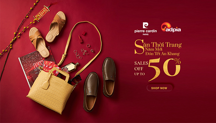 [PIERRE CARDIN] SĂN THỜI TRANG NĂM MỚI ĐÓN TẾT AN KHANG: SALES OFF UP TO 50%
