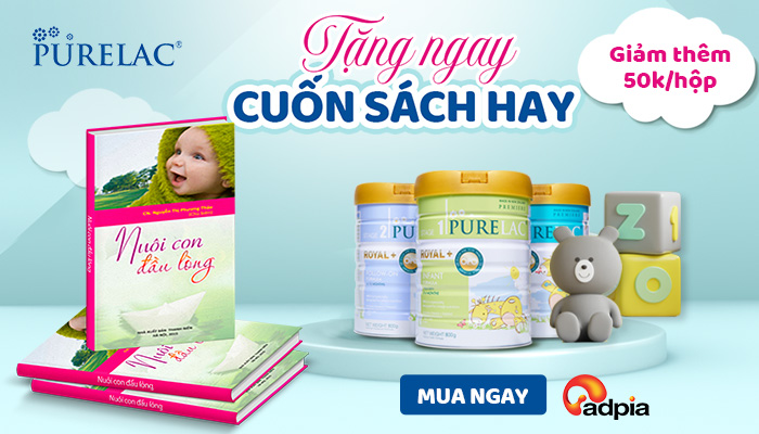 [ĐỘC QUYỀN] PURELAC TẶNG SÁCH NUÔI CON + VOUCHER GIẢM 50K