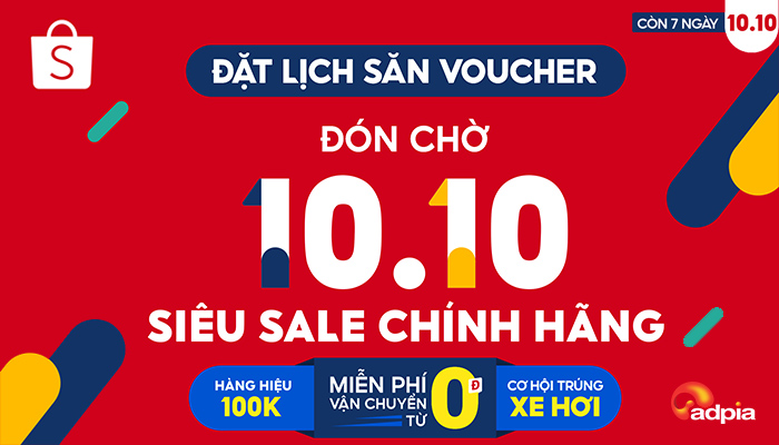 [SHOPEE] Đặt lịch săn voucher - ĐÓN CHỜ SIÊU SALE