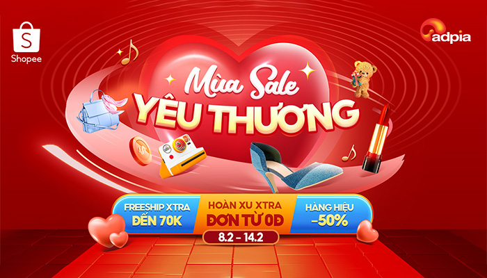[SHOPEE] MÙA SALE YÊU THƯƠNG 8.2 - 14.2