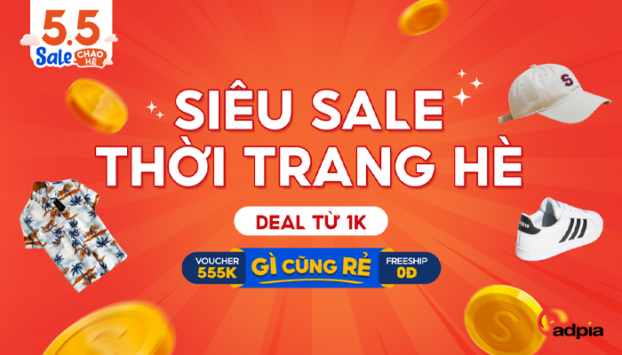 [SHOPEE] 23.4 SIÊU SALE THỜI TRANG HÈ GIẢM TỚI 50%