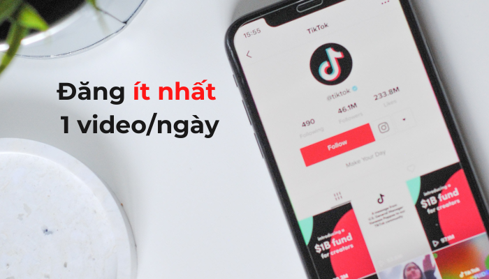 tần suất đăng video lên TikTok tối thiểu 1 video/ ngày