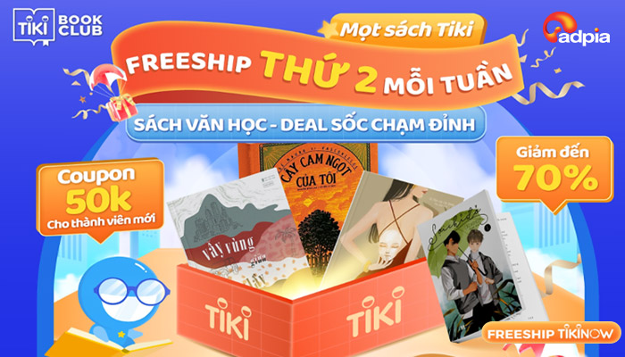 [TIKI] MỌT SÁCH TIKI - FREESHIP THỨ 2 MỖI TUẦN