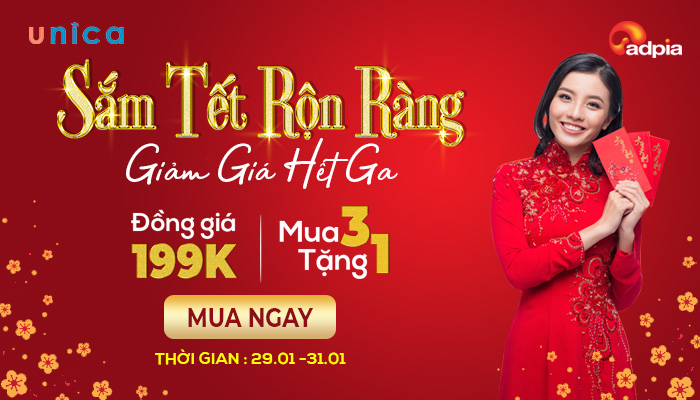 [UNICA] SẮM TẾT RỘN RÀNG GIẢM GIÁ HẾT GA ĐỒNG GIÁ 199K