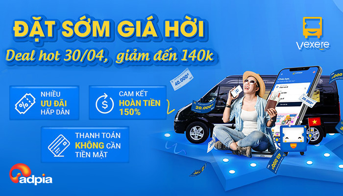 [VEXERE] ĐẶT SỚM GIÁ HỜI - THONG THẢ ĐI CHƠI CÙNG VEXERE
