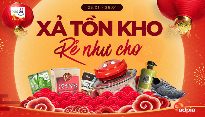 [YES24] KHUYẾN MÃI TẾT: XẢ KHO GIÁ RẺ NHƯ CHO