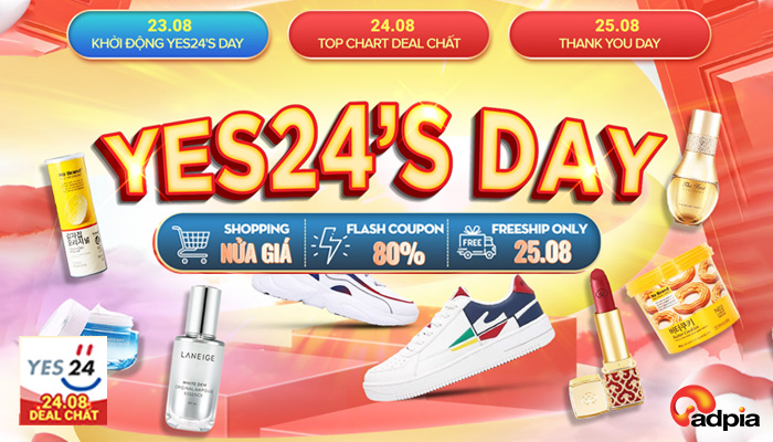 [YES24] NGÀY SALE DÀNH RIÊNG YES24 - TOP CHART DEAL CHẤT