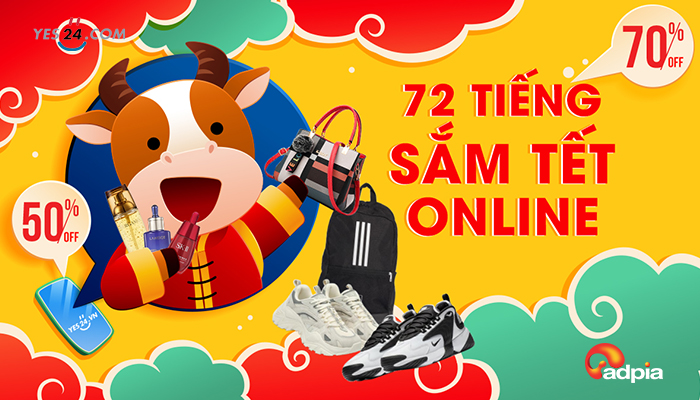 [YES24] 72 TIẾNG SẮM TẾT ONLINE GIẢM CỰC SÂU 70%