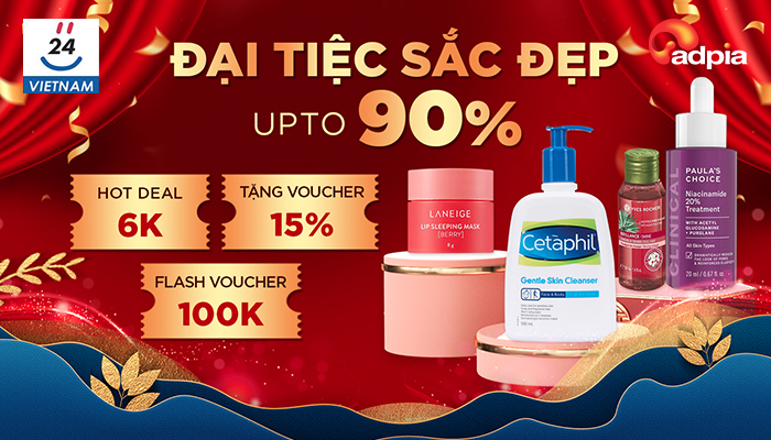 [YES24] ĐẠI TIỆC SẮC ĐẸP UPTO 90%
