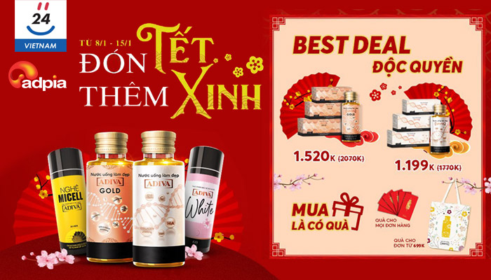 [YES24] ADIVA ĐÓN TẾT THÊM XINH CÙNG BEST DEAL ĐỘC QUYỀN