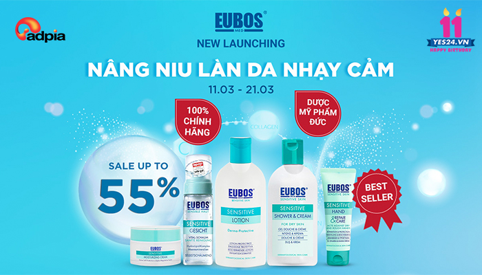 [YES24] EUBOS NÂNG NIU LÀN DA NHẠY CẢM