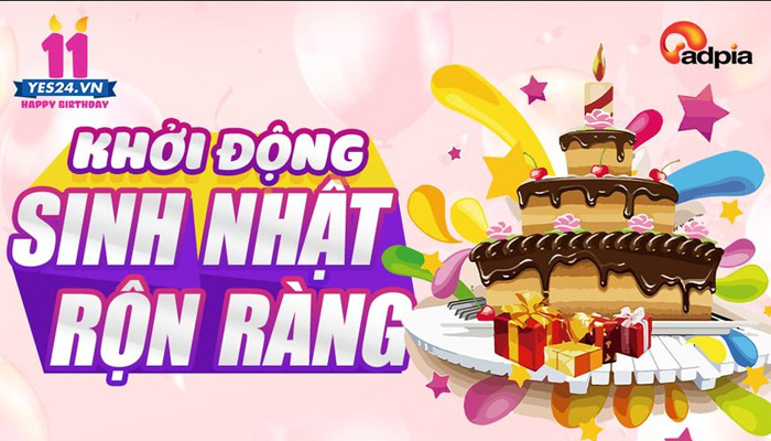 [YES24] KHỞI ĐỘNG ĐÓN SINH NHẬT LẦN THỨ 11