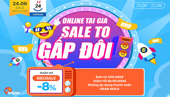 [YES24] MUA SẮM ONLINE SALE KHỦNG GIÁ HỜI