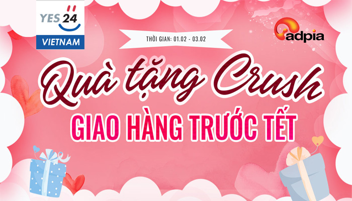[YES24] QUÀ TẶNG CRUSH GIAO HÀNG TRƯỚC TẾT
