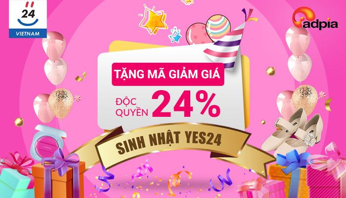 [YES24] TẶNG MÃ GIẢM GIÁ ĐỘC QUYỀN MỪNG SINH NHẬT YES24