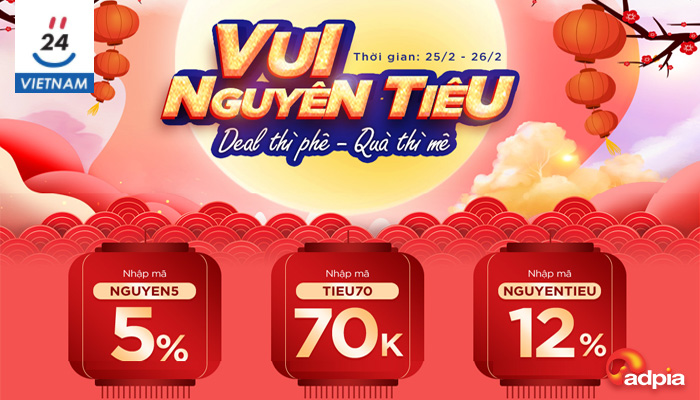 [YES24] TẾT NGUYÊN TIÊU - DEAL THÌ MÊ QUÀ BAO PHÊ