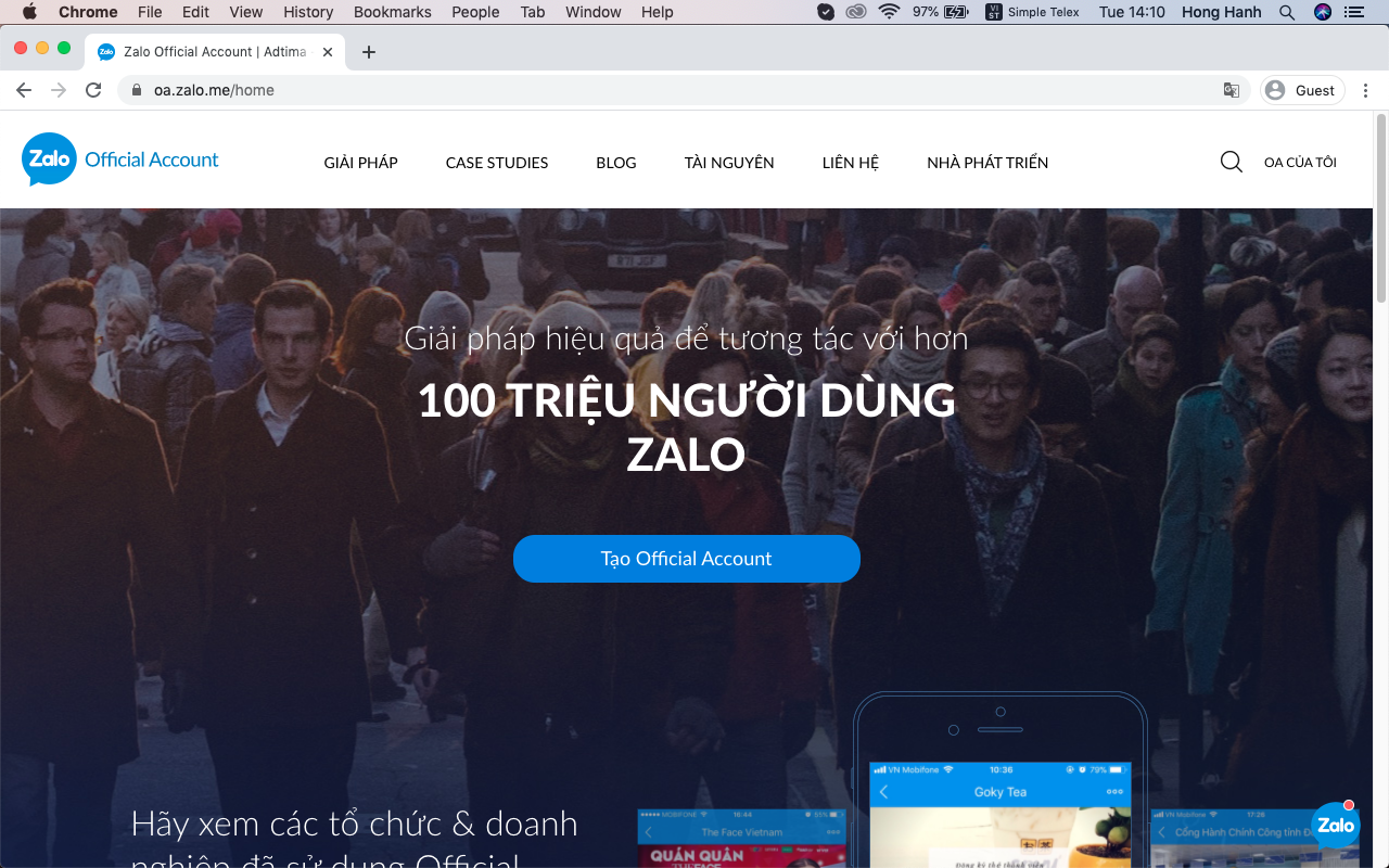 Triển khai Zalo Page kiếm tiền online siêu dễ