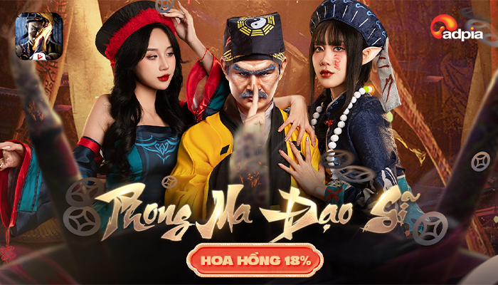 Game Phong Ma Đạo Sĩ – Game tâm linh huyền bí, hoa hồng 18%
