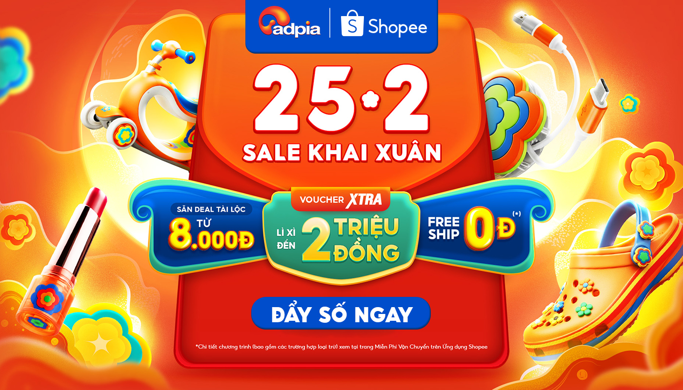 SHOPEE SALE KHAI XUÂN (Từ 23 - 25.2)