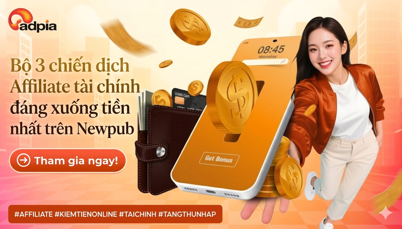 Bộ 3 chiến dịch Affiliate tài chính đáng xuống tiền nhất tuần này trên Newpub