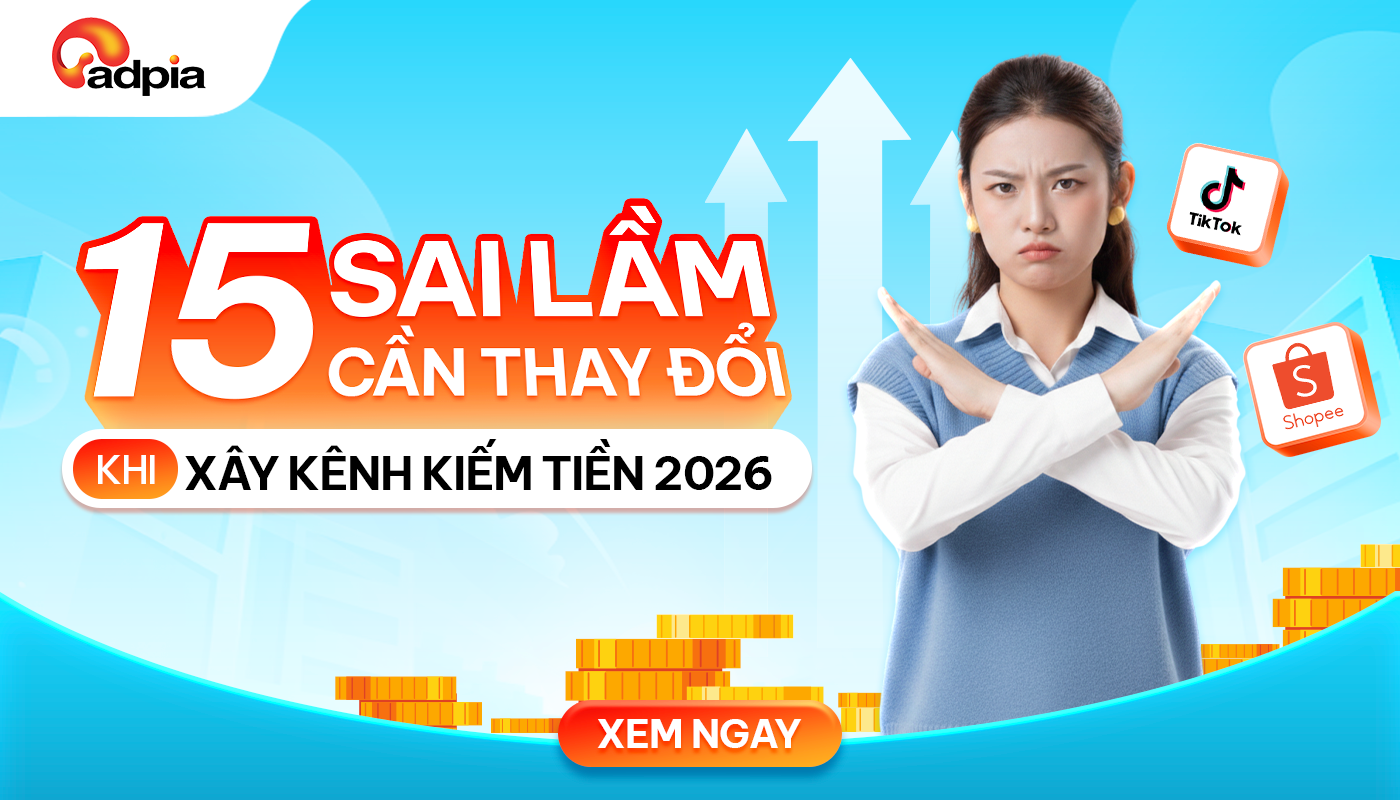 15 sai lầm cần thay đổi trong 2026 khi xây kênh kiếm tiền: không có chỗ cho nội dung hời hợt