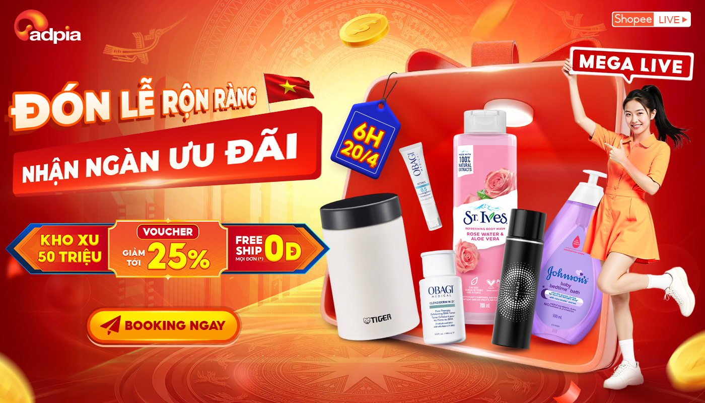 Megalive 20/4: "Cú hích" doanh thu quý 2 cho các nhà bán hàng Shopee 2026