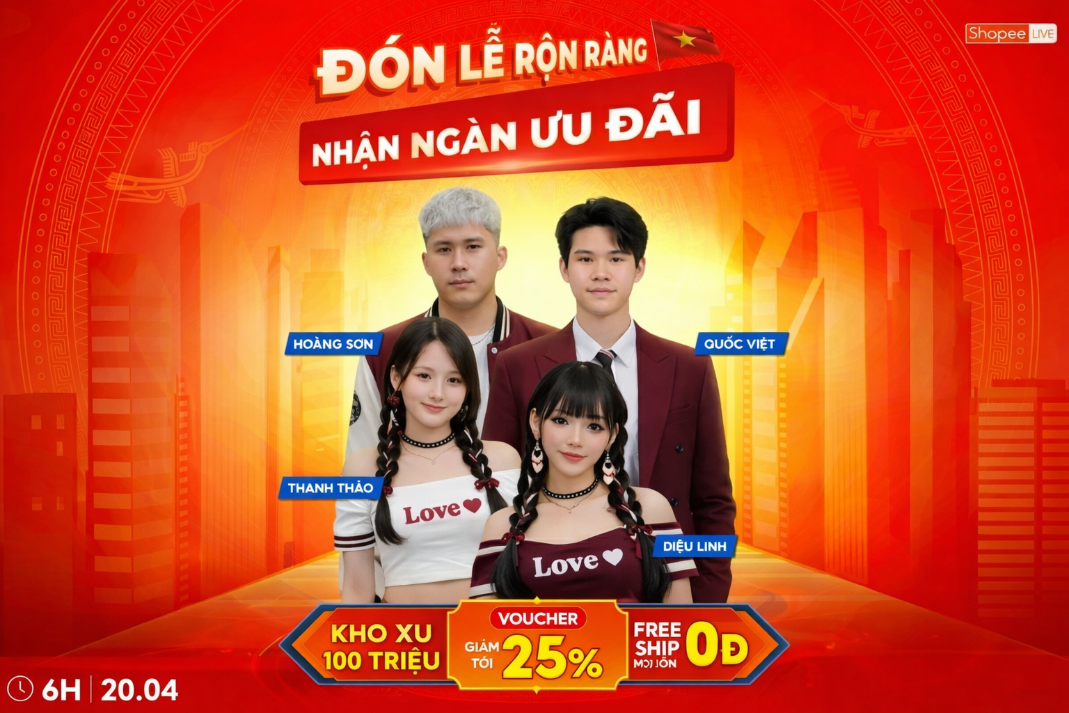 Mega Live 20/4: Đón lễ rộn ràng, nhận ngàn ưu đãi với phiên livestream đặc biệt hơn 20 tiếng tại Adpia