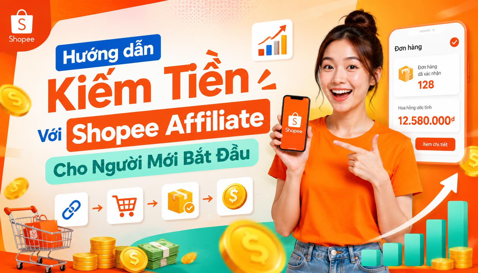 Kiếm Tiền Với Shopee Affiliate Cho Người Mới Bắt Đầu: Hướng Dẫn Từ A-Z